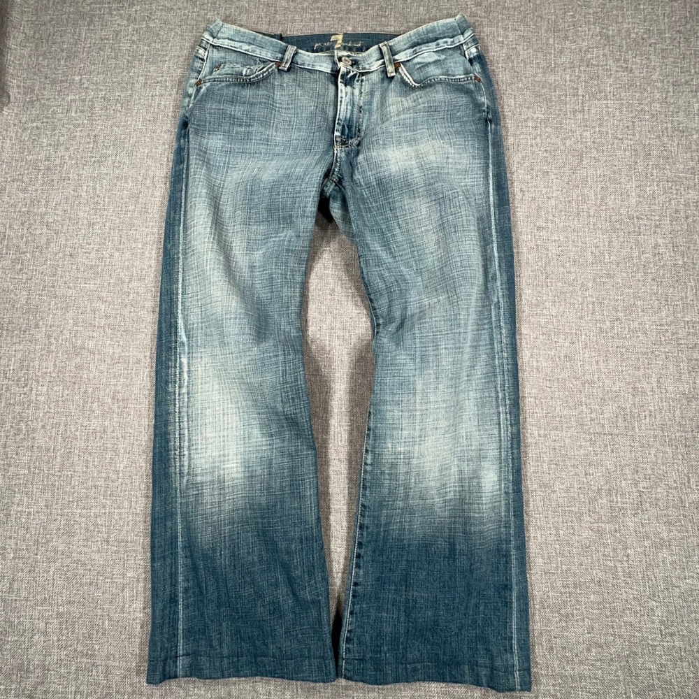 VTG 7 For All Mankind Bootcut Jeans Womens 33 (Fits 30x26) USA CUSTOMIZED READ